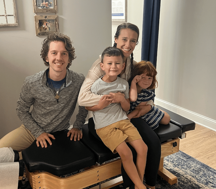 Parent and child visiting pediatric chiropractor Franklin TN