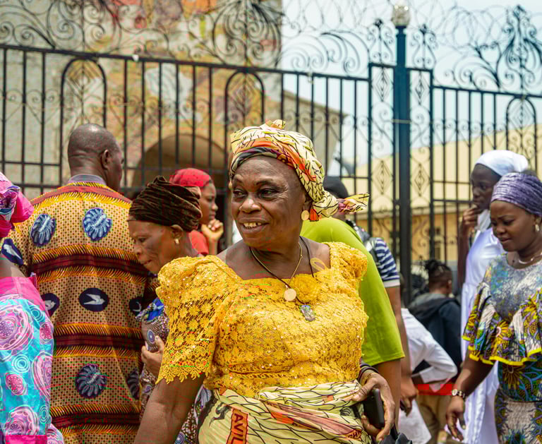 a woman in a yellow dress