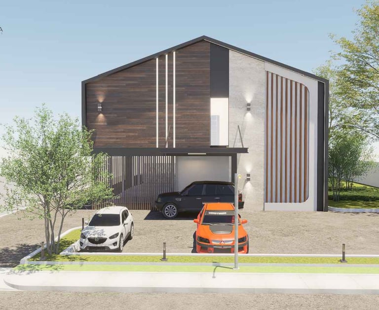 Desain Arsitektur Kafe  – Klien Mr. Rusmamda (Kalimantan Utara)