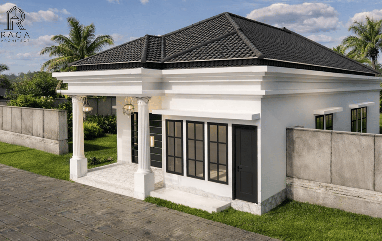 Desain rumah minimalis modern dengan fasad elegan