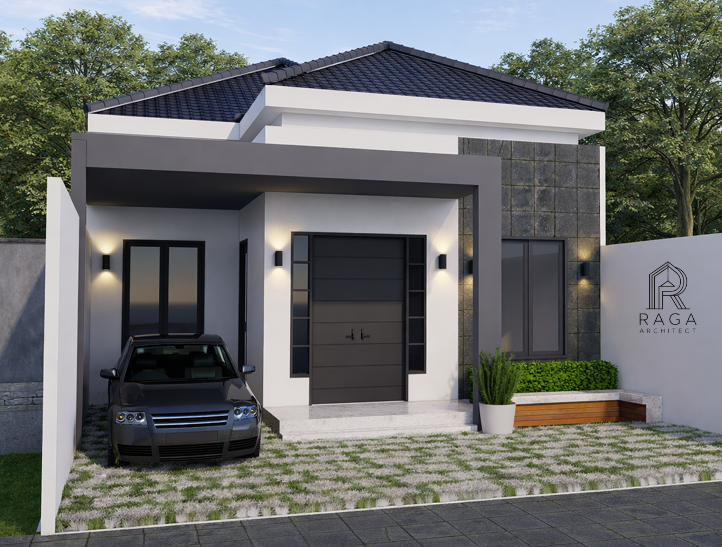 Desain Rumah Hunian Modern Palangkaraya karya Raga Architect