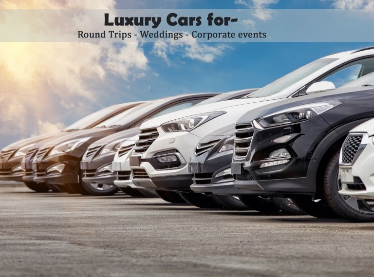 a row of cars parked in a row with the words luxury cars for sale