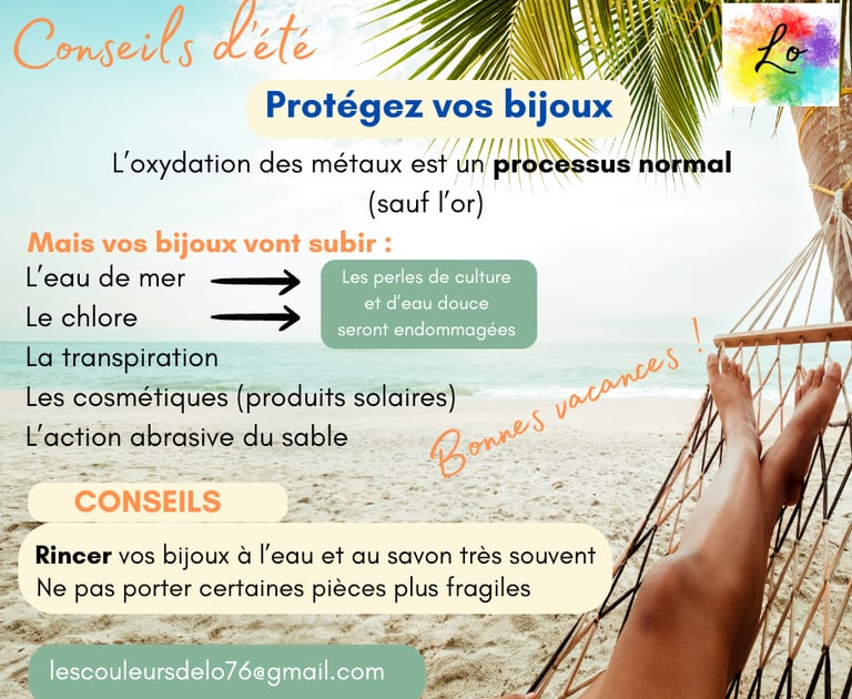 Vos bijoux conseils d'été  Les Couleurs de Lo