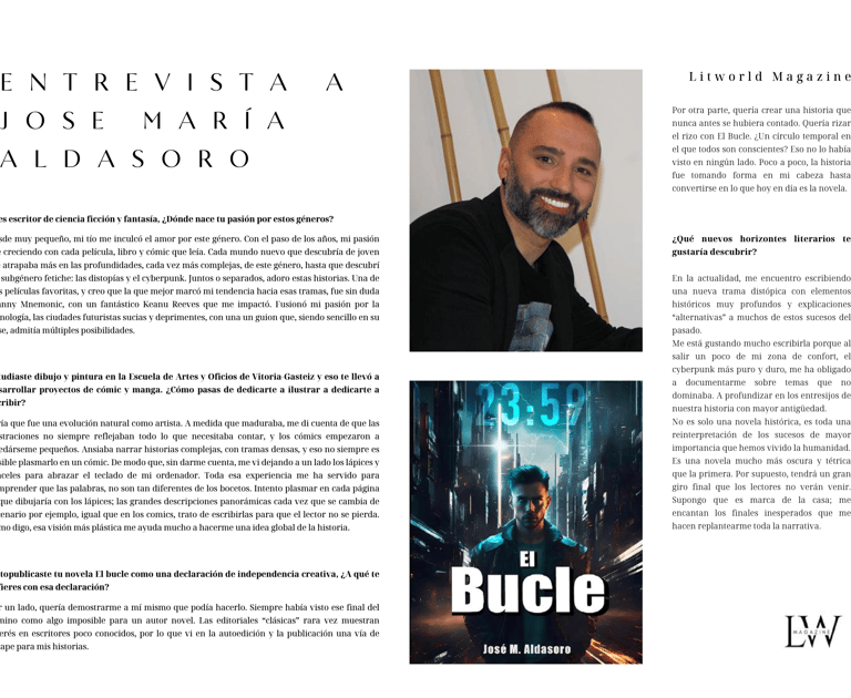 Entrevista a jose m aldasoro por litworld magazine