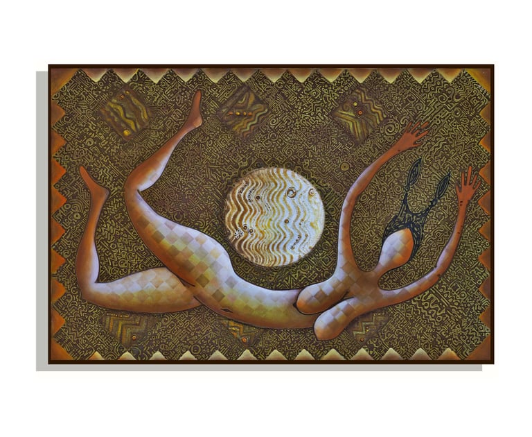 LA CAIDA | Obra de Arte Contemporáneo Neo-Crotálico del artista mexicano Javier Lopez Pastrana