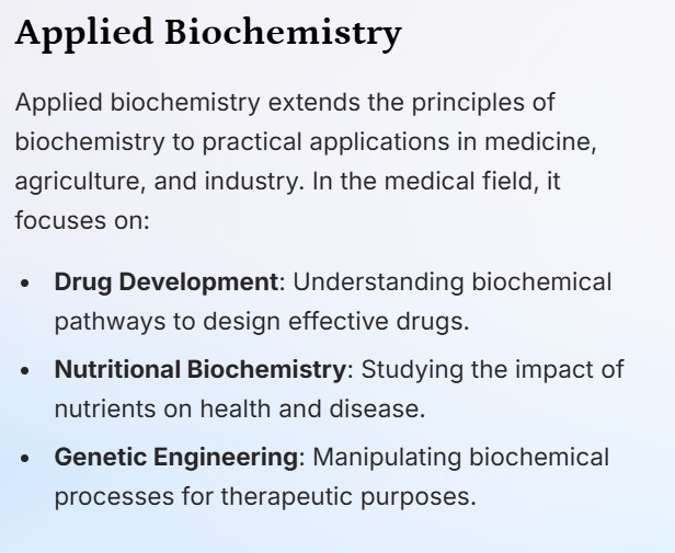 applied Biochemistry