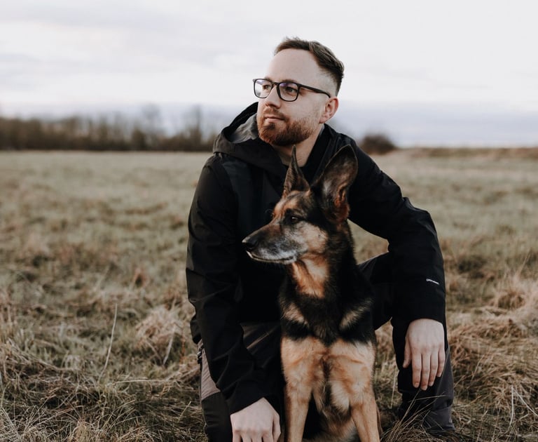 Basti Martern mit Hündin Marla