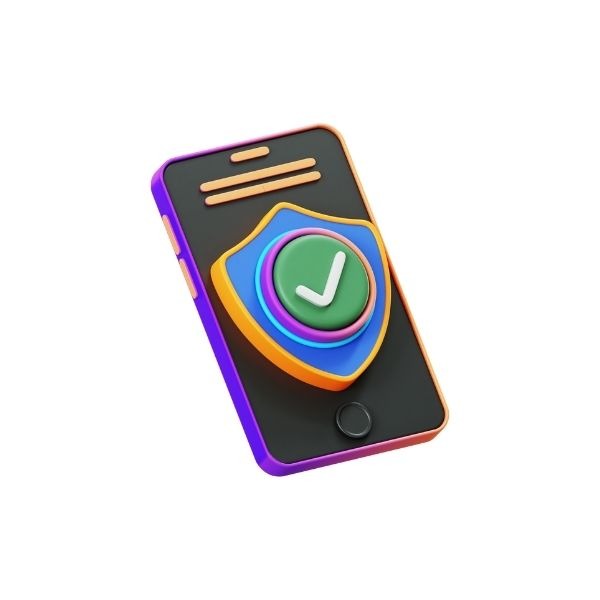 a cell phone with a clock on it