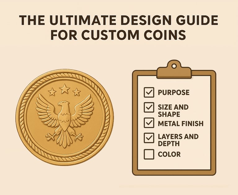 a coin - shaped coin with a coin on it