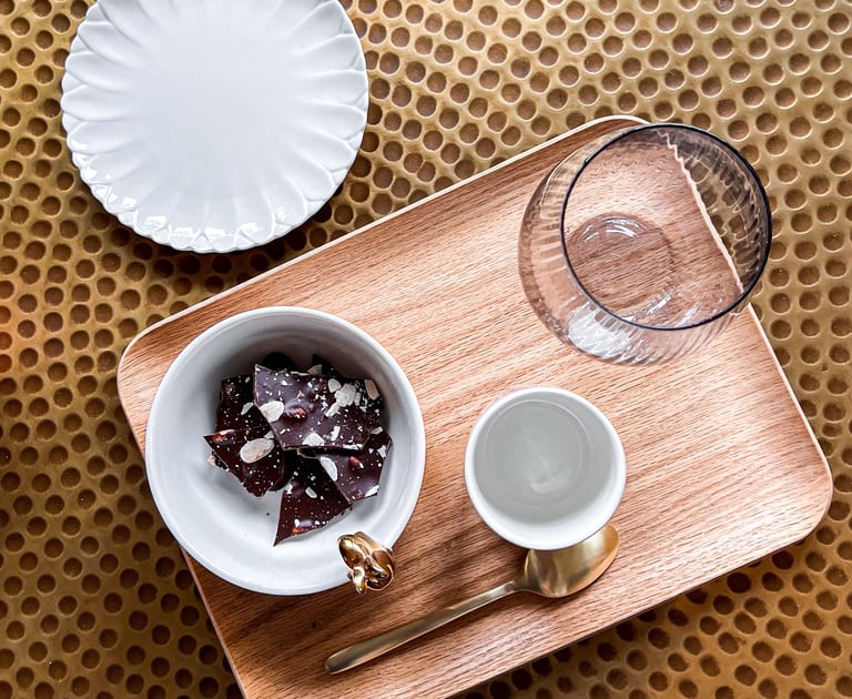 Plateau de bienvenue Café chocolat © Virginie Bouilhac