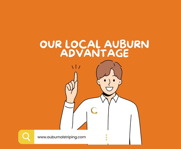 Local Line Striping in Auburn, Alabama