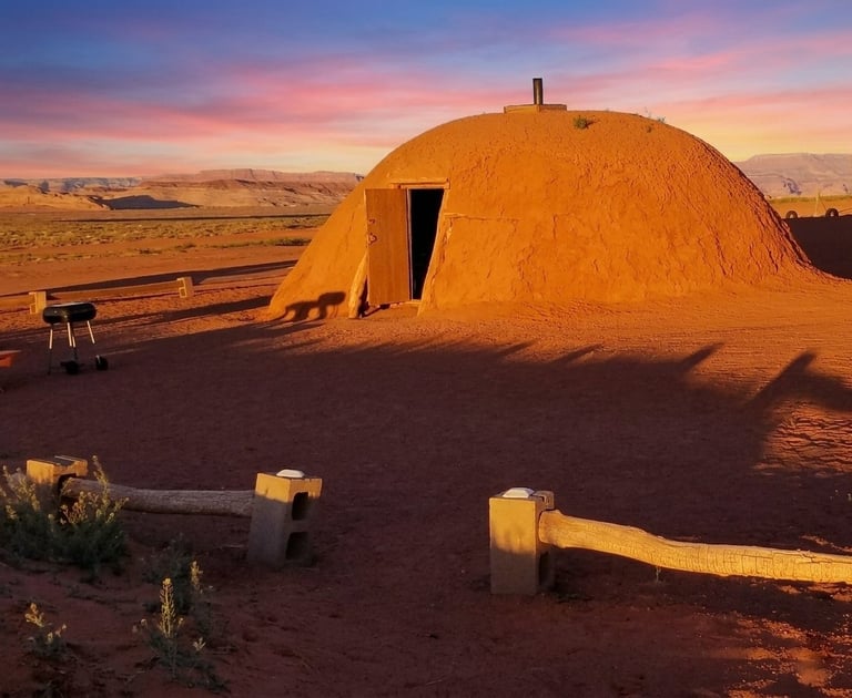 We felt grateful to hang our hats in Mark Holiday's traditional Navajo hogan during our stay on Diné lands