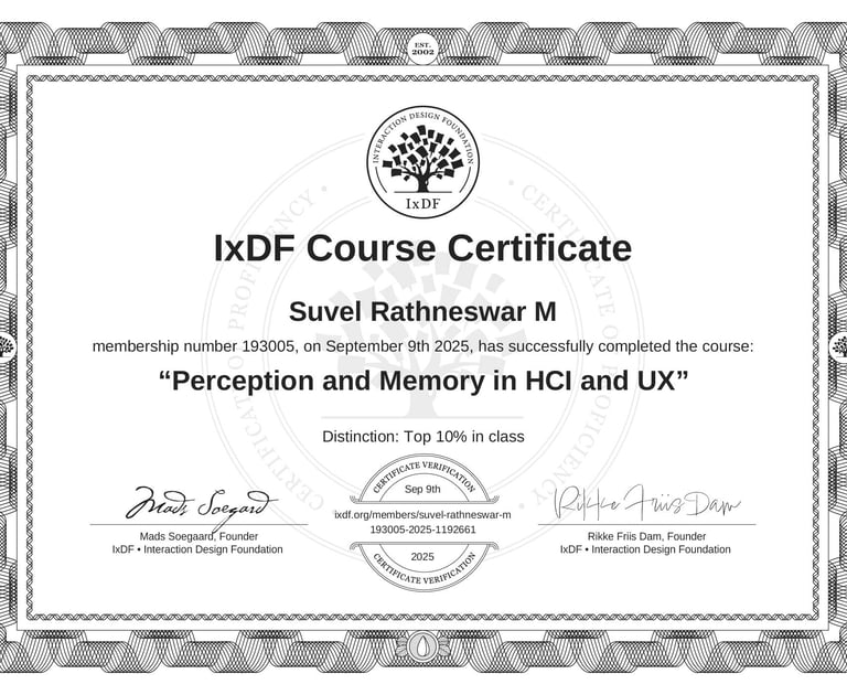 ixDF UX and HCI cetification