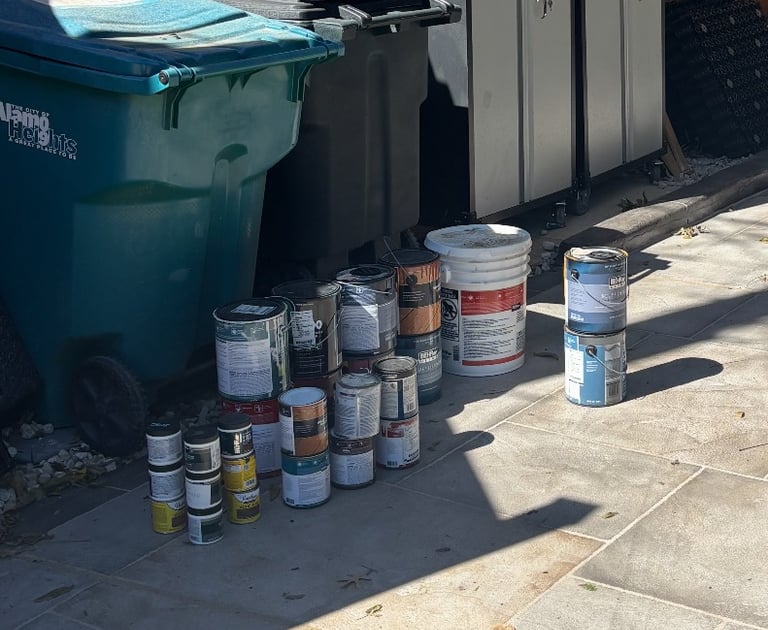 Paint in need of proper disposal in san antonio