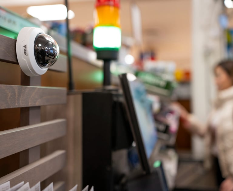 self-checkout grocery store axis