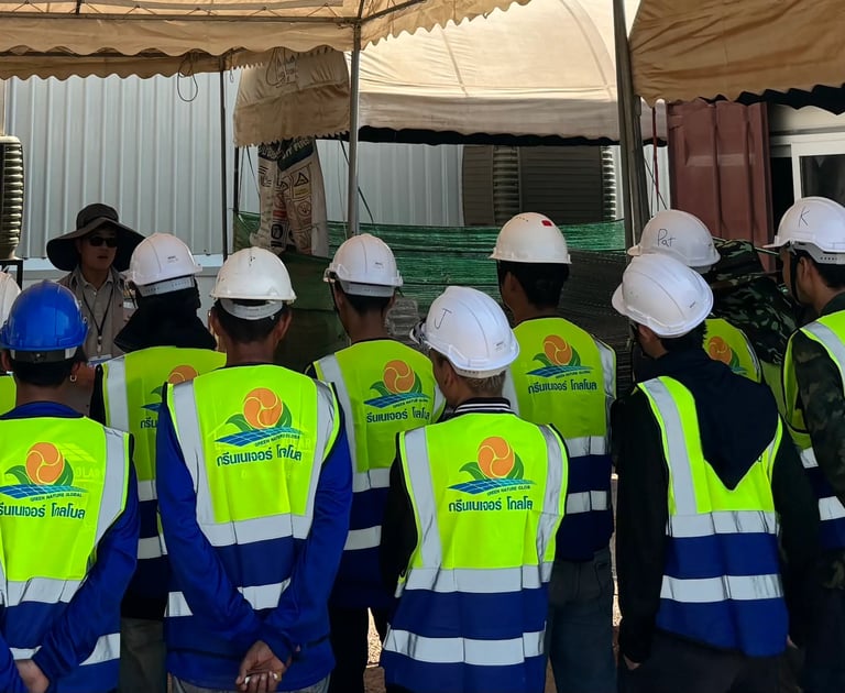 ประชุมทีมงานกรีนเนเจอร์ โกลโบลก่อนเริ่มงาน