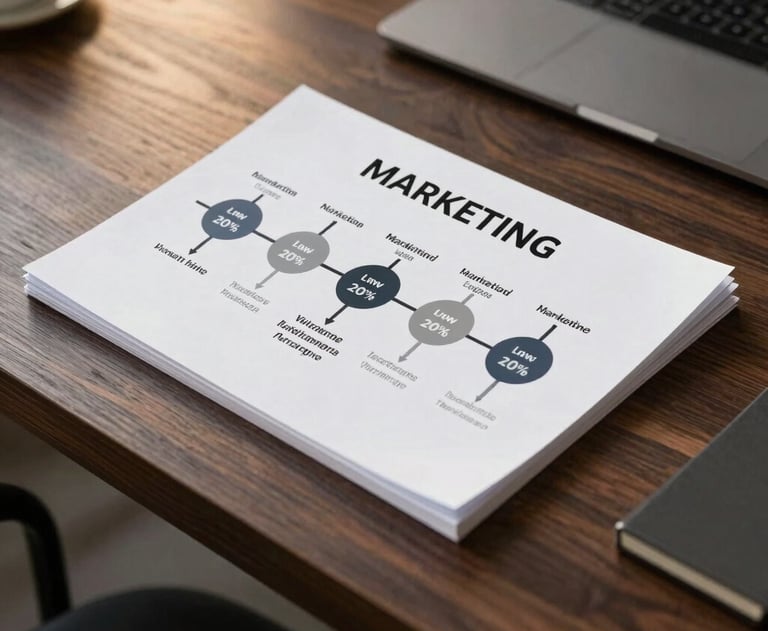 A structured marketing timeline document resting on a premium dark wood desk, slate grey and soft gold background elements, Brazilian business environment.