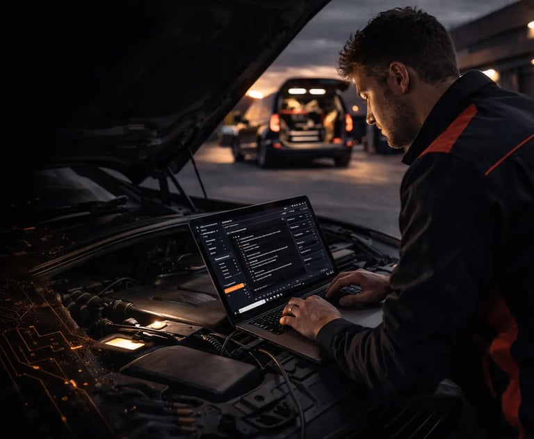 Recherche de pannes électroniques complexe, codage et programmation constructeur à domicile