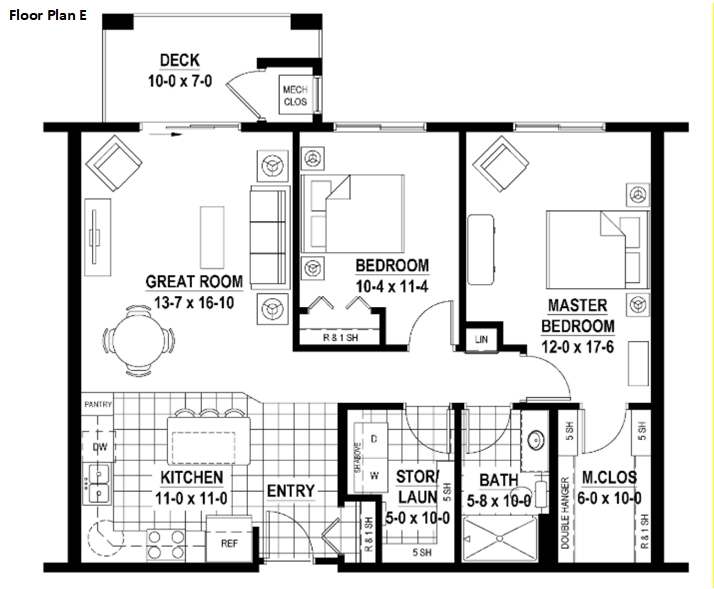floor plan unit 302