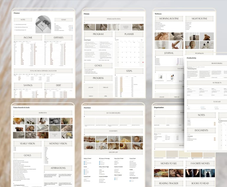 Notion planner 2025-2026, Notion template, dashbord, customize planner