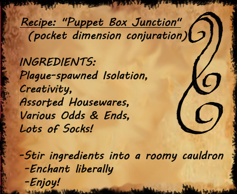 Puppet Box Junction pocket Dimension Reicipe card