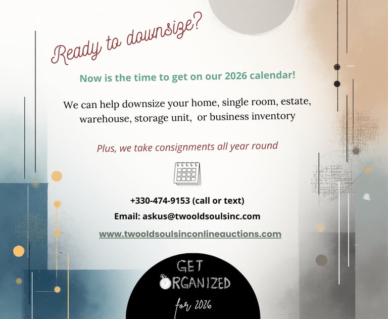 Consignment, downsizing, business liquidation, estate, storage unit liquidation