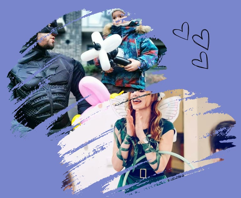 personažai vaikų gimtadieniui