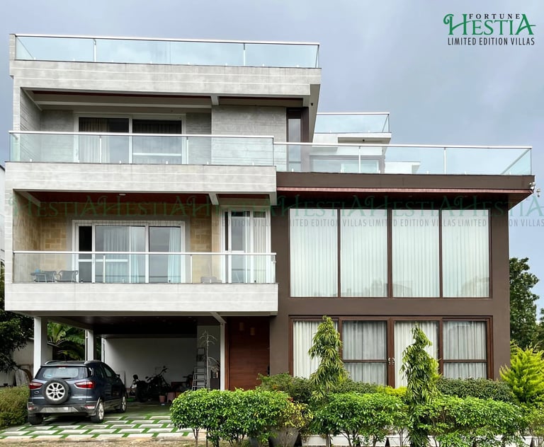 Greek-inspired modern Fortune Hestia villa with luxury design in Sarjapur Road Bangalore