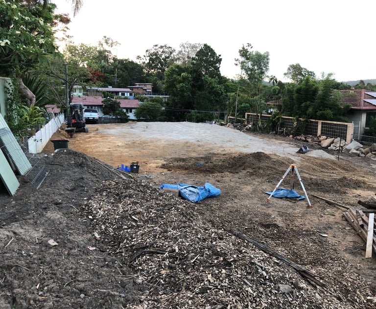 CBR-15 road base imported to level the pad