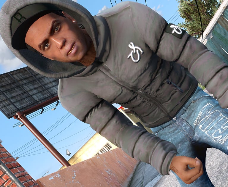 Black gangster-style ped character – GTA5