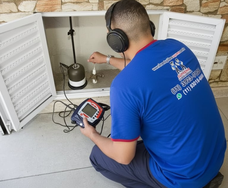 caça vazamento em residência