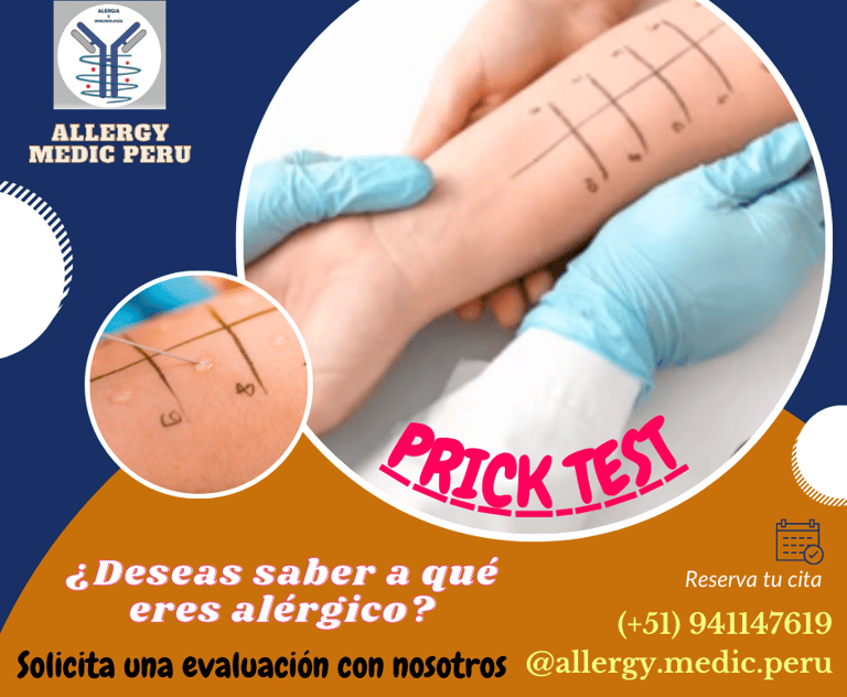 Alergia Peru, PrickTest Peru, Alergia niños, Allergy Medic Peru.
