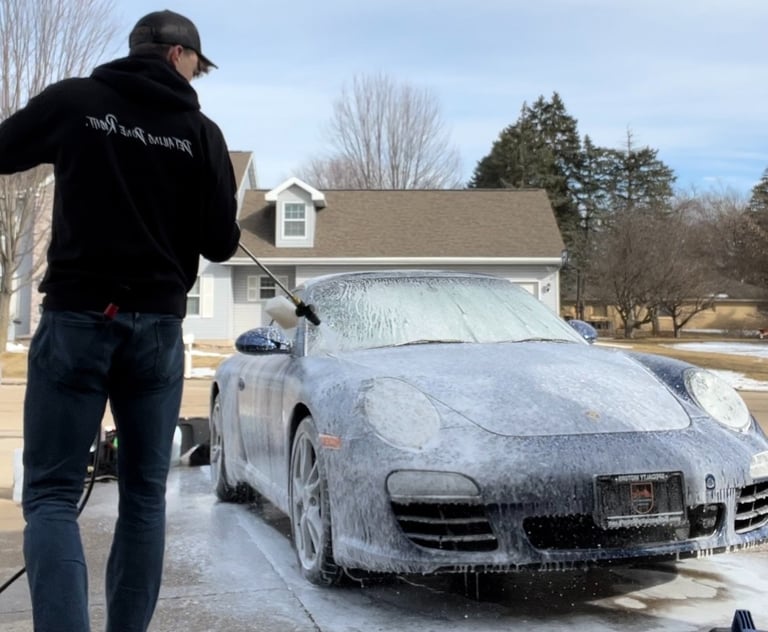 Detailing a car in Appleton