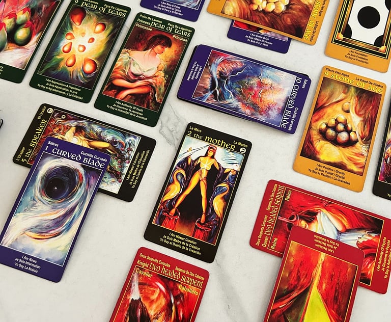 Siral Spread Tarot card reading with I Am One deck