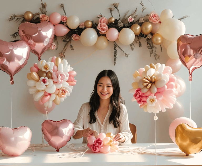 Handcrafted balloon bouquets & crepe paper florals for unforgettable events. dubai ,sharjah