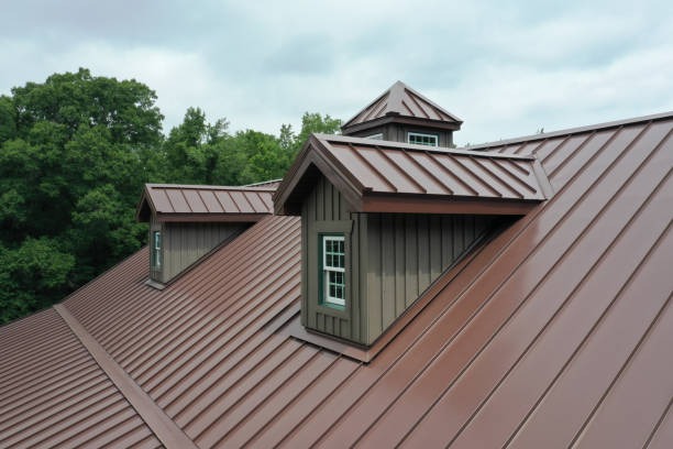 beige metal roof