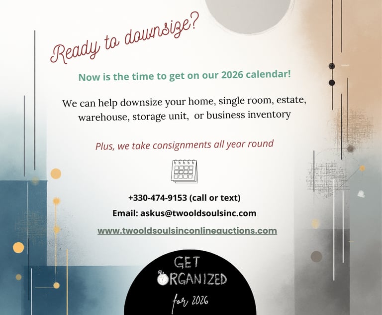 Consignment, downsizing, business liquidation, estate, storage unit liquidation