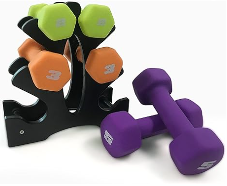 CAP Barbell neoprene-coated dumbbells in multiple weights