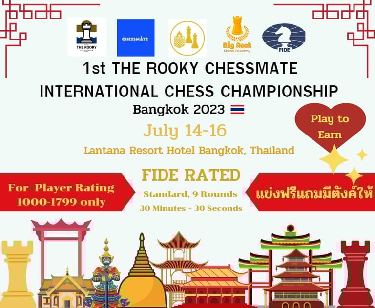 1st The Rooky Chessmate International Chess Championship, Lantana Resort Hotel, Bangkok, Thailand