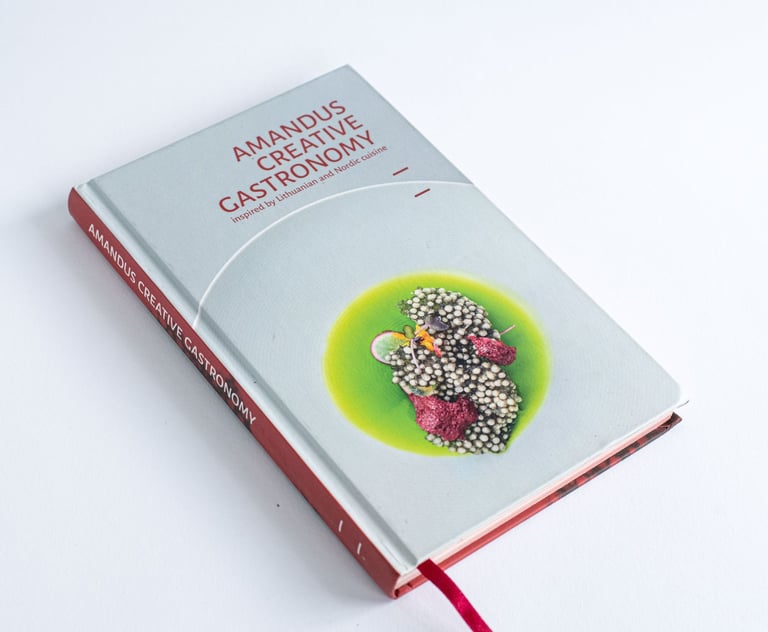 Amandus restorano knyga maisto fotografija