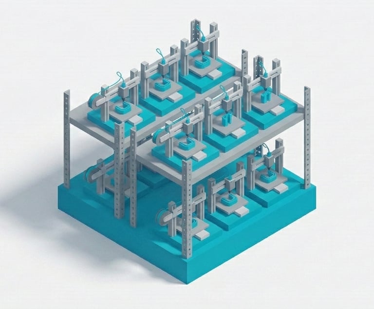 3d druck farm, 3d druck abteilung auf mehren Etagen