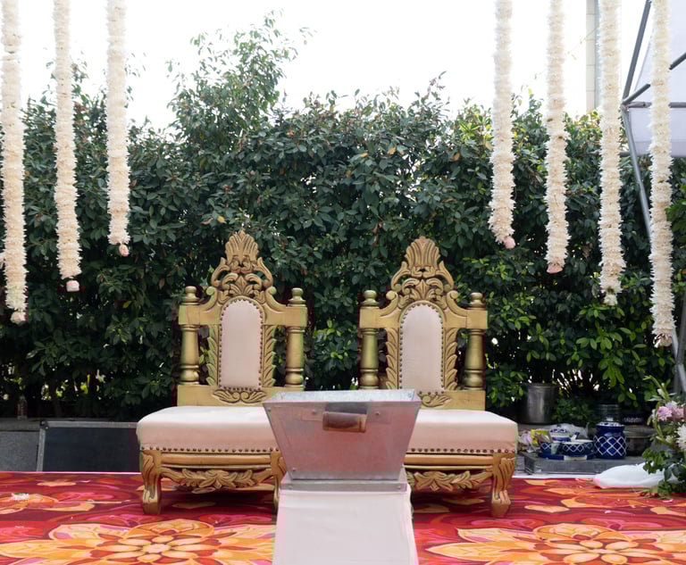 Wedding Ceremony Indian Hindu Setup