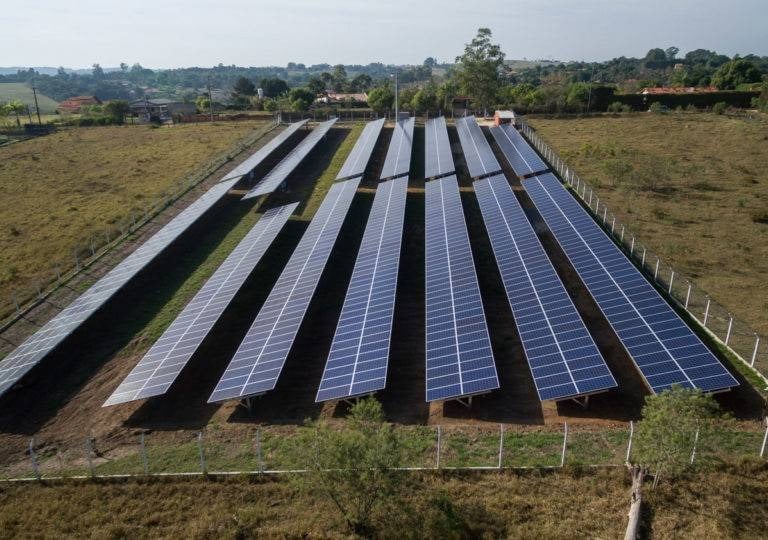 Energia solar em fazenda no Mato Grosso
