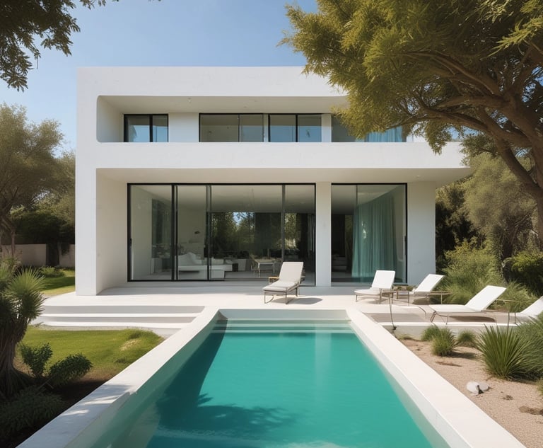 Casa Modular con Piscina y Jardín