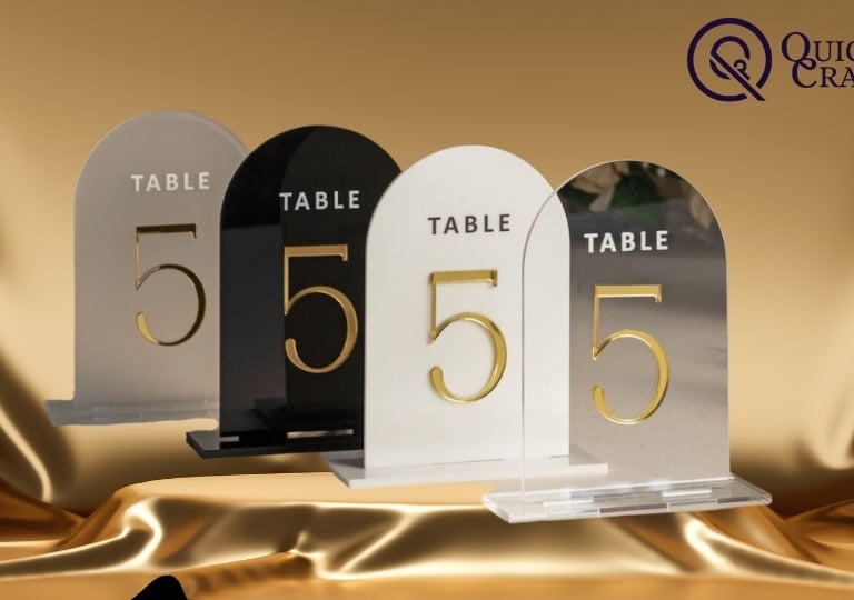 Acrylic Table number Table 5