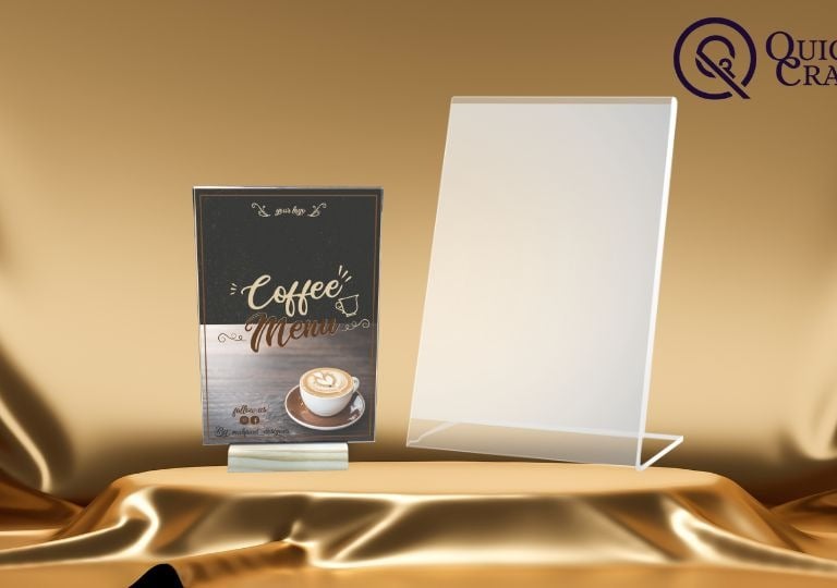 Acrylic display toppers L type and T type