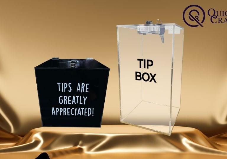 Acrylic Tip box clear and black