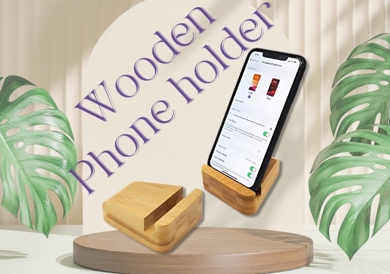 Wooden Phone holder