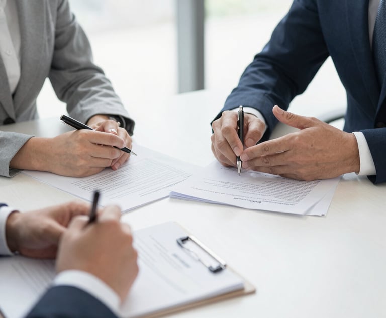 A professional handshake symbolizing partnership and trust in business.