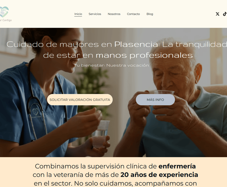 cuidarcontigo website screenshot